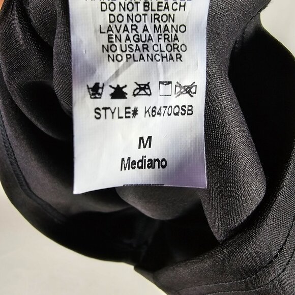 Mustard Seed NWT Cut Out Sequin Sheer Panel Midi Dress Women's Size M Black - Picture 5 of 16